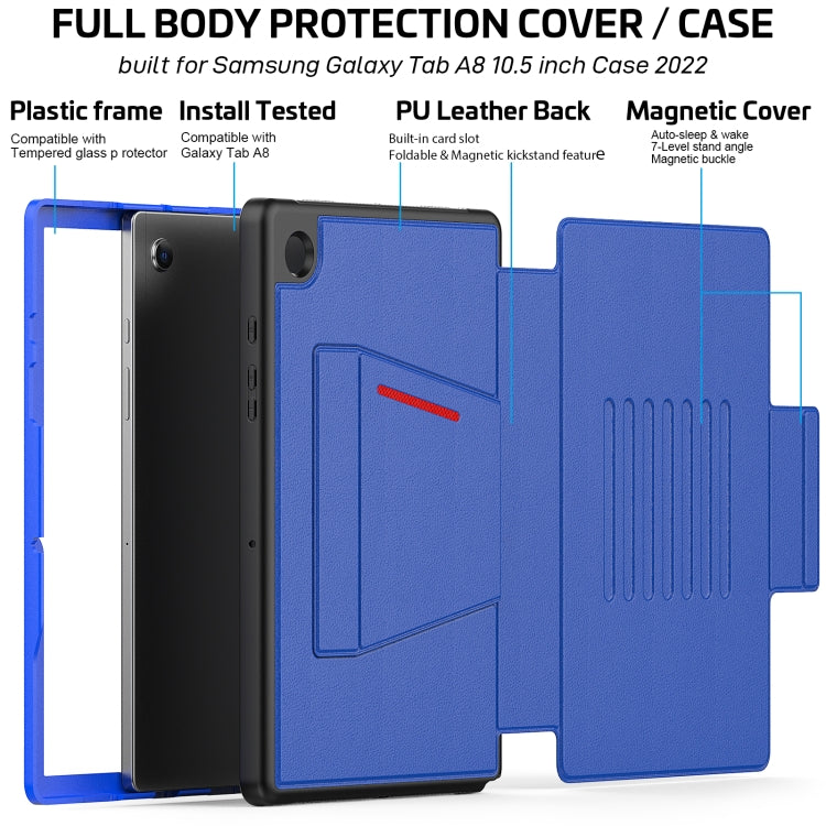 For Samsung Galaxy Tab A8 10.5 2021 Smart B Magnetic Leather Tablet Case