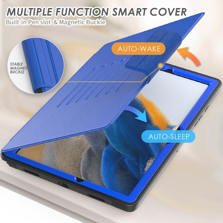 For Samsung Galaxy Tab A8 10.5 2021 Smart B Magnetic Leather Tablet Case