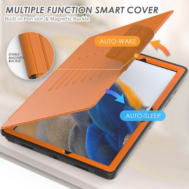 For Samsung Galaxy Tab A8 10.5 2021 Smart B Magnetic Leather Tablet Case