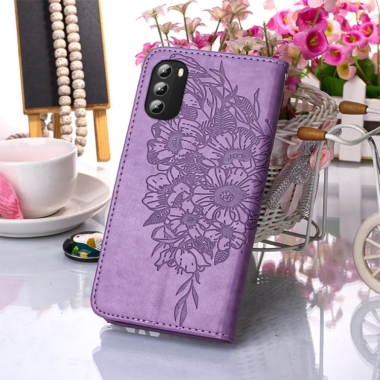For Motorola Moto G 5G 2022 Embossed Butterfly Leather Phone Case