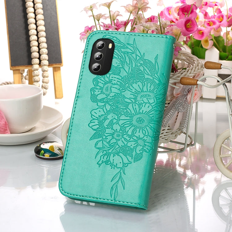 For Motorola Moto G 5G 2022 Embossed Butterfly Leather Phone Case
