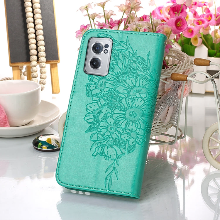 For OnePlus Nord CE 2 5G Embossed Butterfly Leather Phone Case