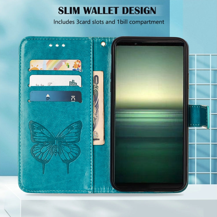 For Sony Xperia 1 IV Embossed Butterfly Leather Phone Case