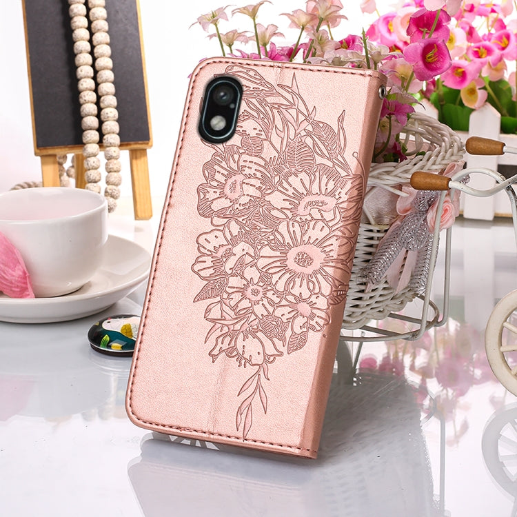 For Sony Xperia ACE III Embossed Butterfly Leather Phone Case