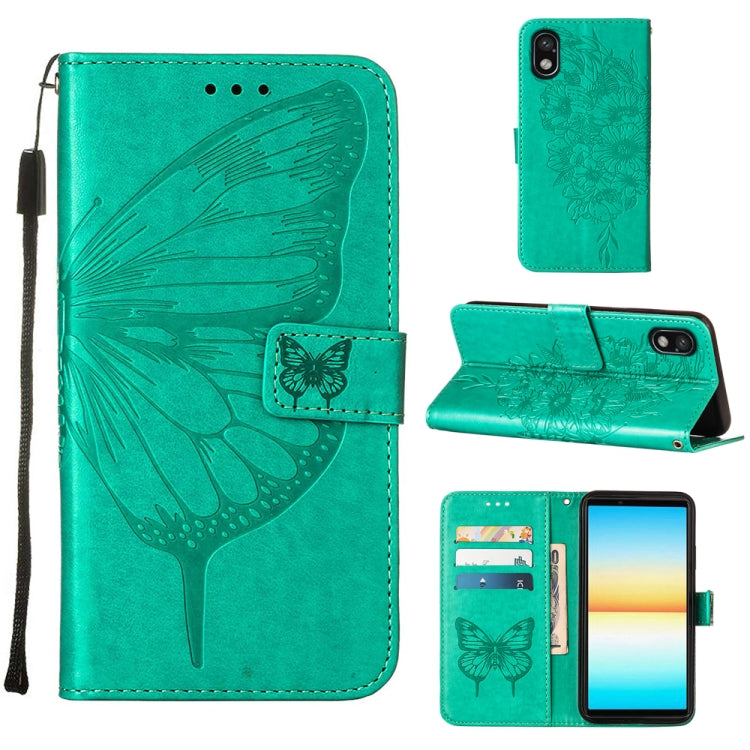 For Sony Xperia ACE III Embossed Butterfly Leather Phone Case