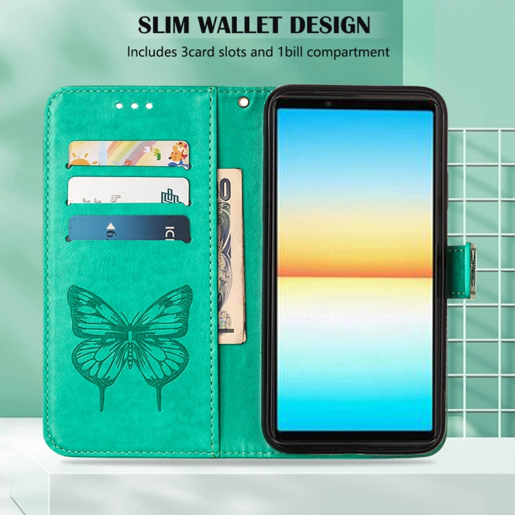 For Sony Xperia ACE III Embossed Butterfly Leather Phone Case