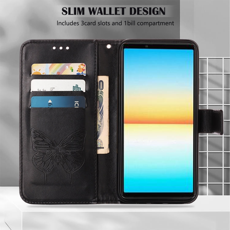 For Sony Xperia ACE III Embossed Butterfly Leather Phone Case