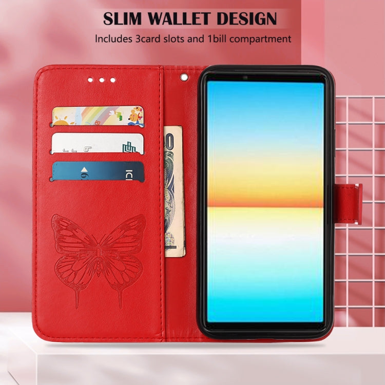 For Sony Xperia ACE III Embossed Butterfly Leather Phone Case
