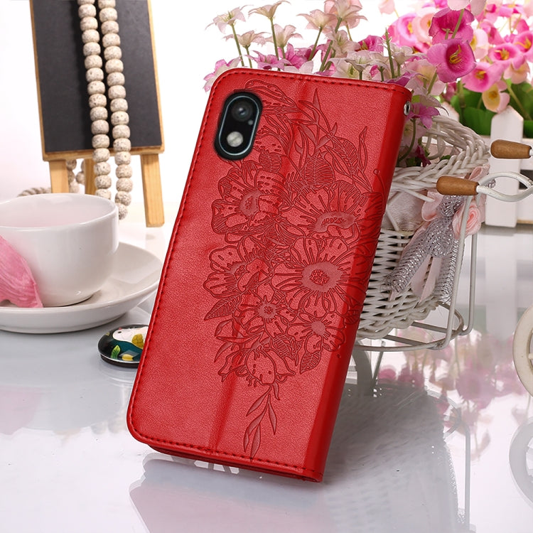 For Sony Xperia ACE III Embossed Butterfly Leather Phone Case