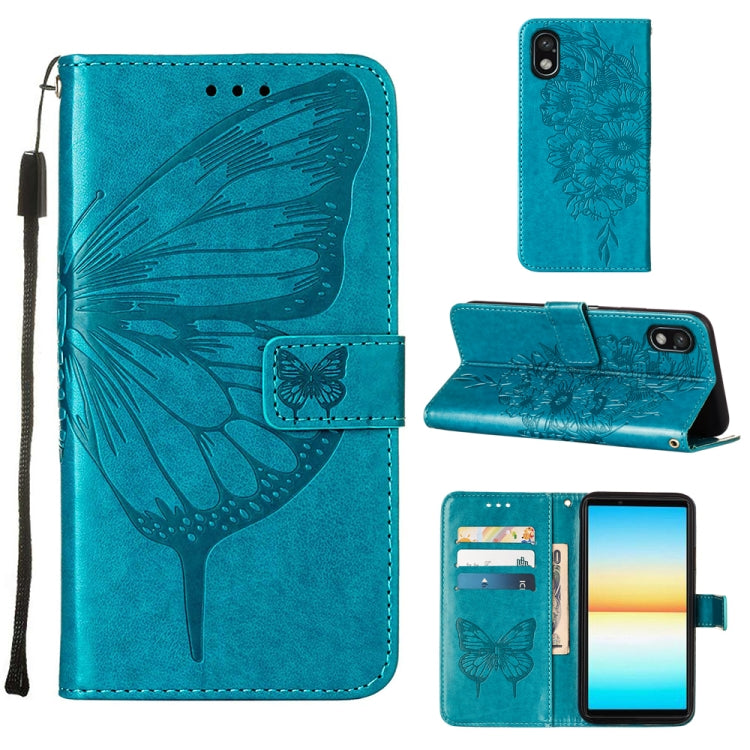 For Sony Xperia ACE III Embossed Butterfly Leather Phone Case