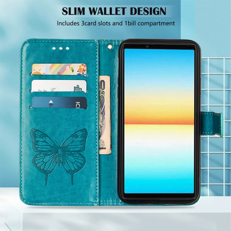 For Sony Xperia ACE III Embossed Butterfly Leather Phone Case