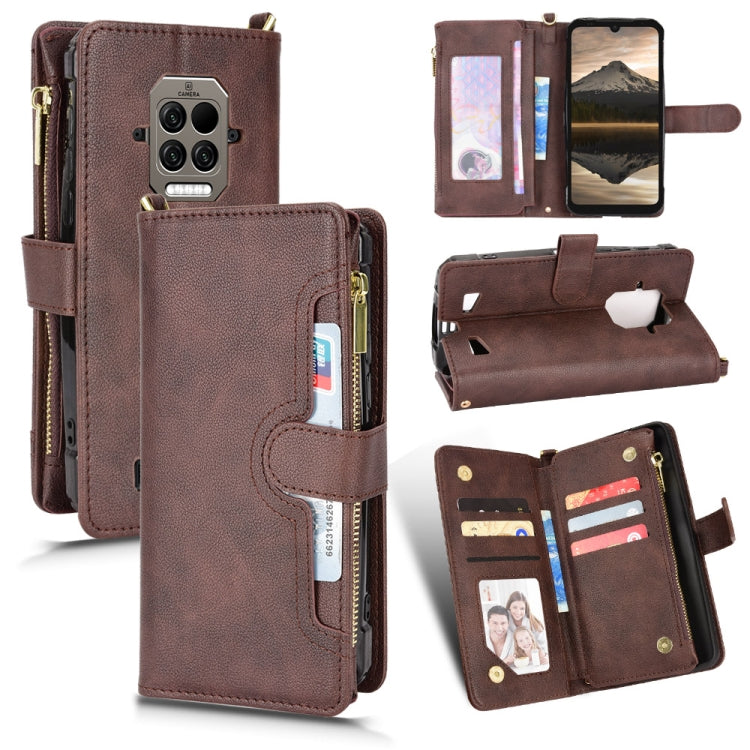 For Doogee S86 / S86 Pro Litchi Texture Zipper Leather Phone Case