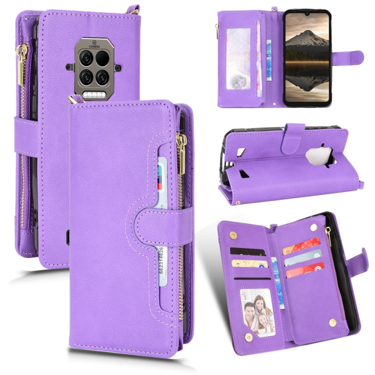 For Doogee S86 / S86 Pro Litchi Texture Zipper Leather Phone Case