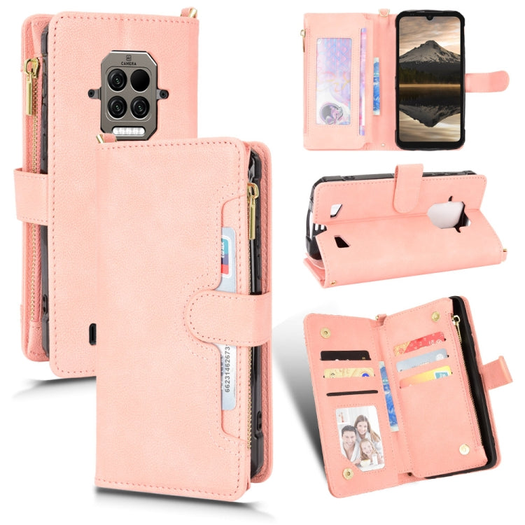 For Doogee S86 / S86 Pro Litchi Texture Zipper Leather Phone Case