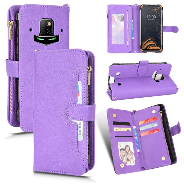 For Doogee S88 Pro / S88 Plus Litchi Texture Zipper Leather Phone Case