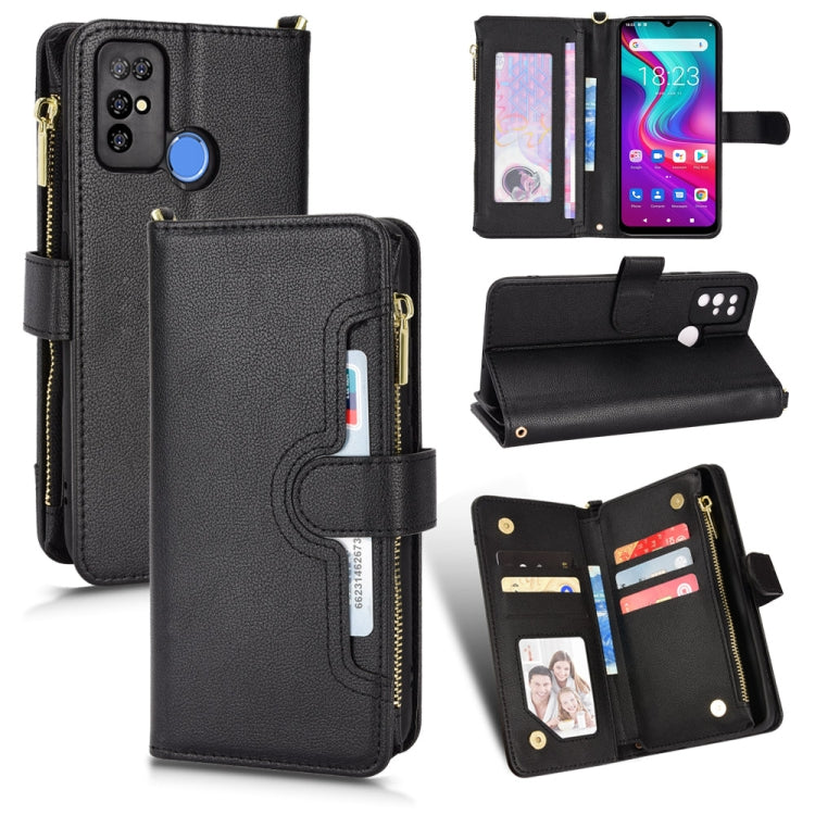 For Doogee X96 Pro Litchi Texture Zipper Leather Phone Case