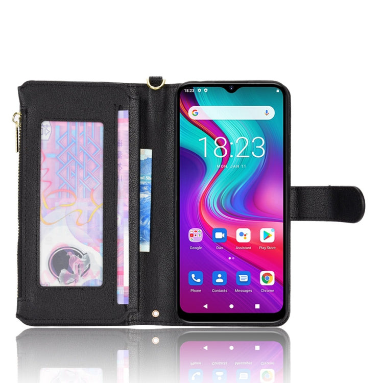 For Doogee X96 Pro Litchi Texture Zipper Leather Phone Case
