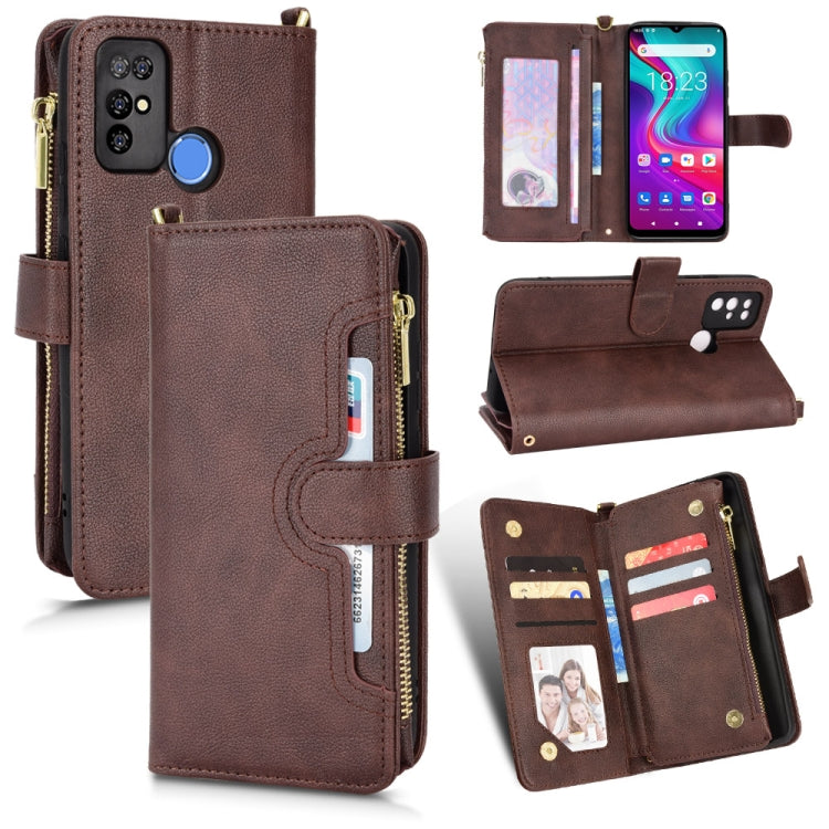 For Doogee X96 Pro Litchi Texture Zipper Leather Phone Case