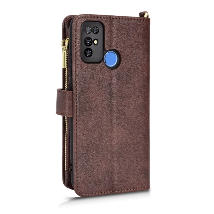 For Doogee X96 Pro Litchi Texture Zipper Leather Phone Case