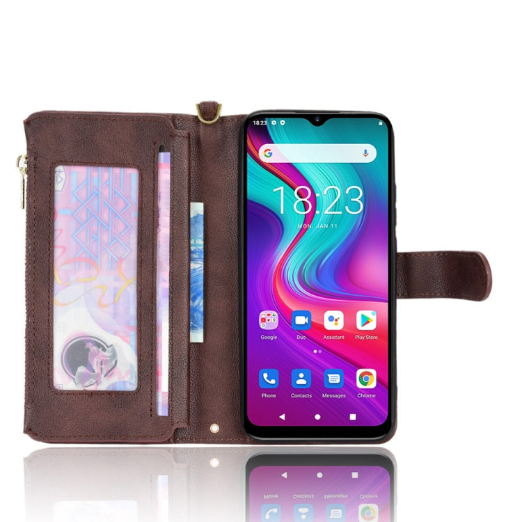 For Doogee X96 Pro Litchi Texture Zipper Leather Phone Case