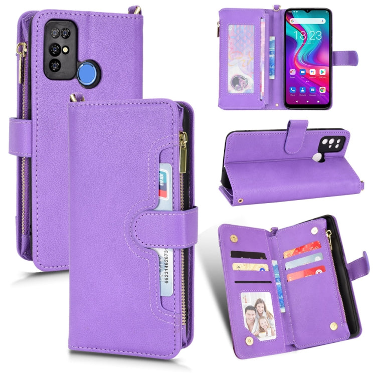 For Doogee X96 Pro Litchi Texture Zipper Leather Phone Case