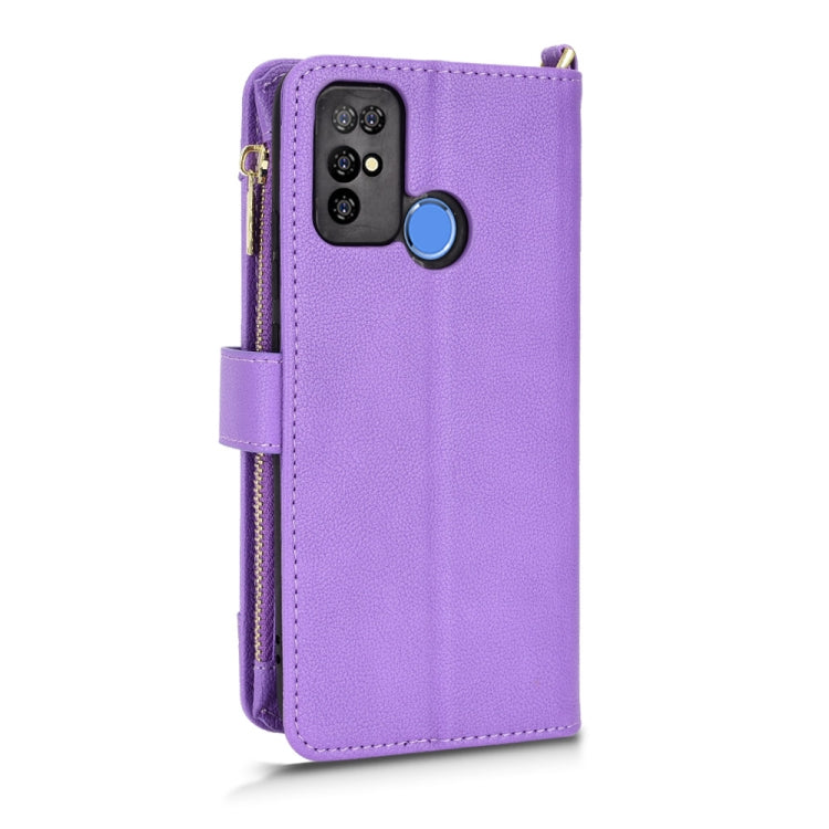 For Doogee X96 Pro Litchi Texture Zipper Leather Phone Case