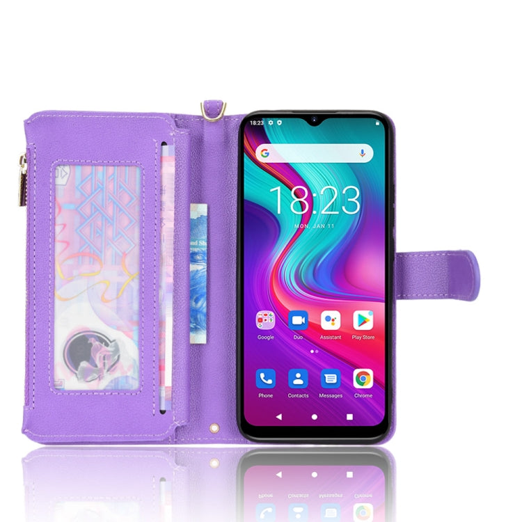 For Doogee X96 Pro Litchi Texture Zipper Leather Phone Case