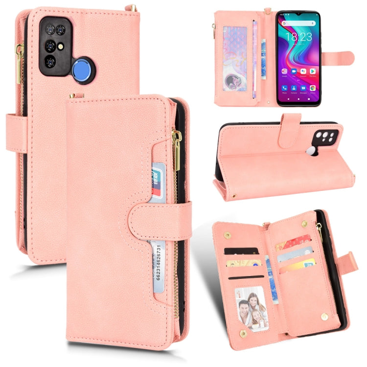 For Doogee X96 Pro Litchi Texture Zipper Leather Phone Case