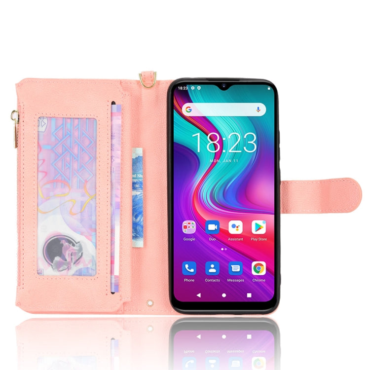 For Doogee X96 Pro Litchi Texture Zipper Leather Phone Case