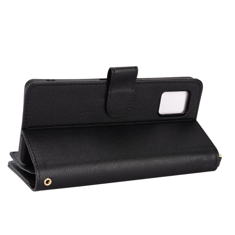 For Sharp Aquos Zero6 / Aquos Air Litchi Texture Zipper Leather Phone Case