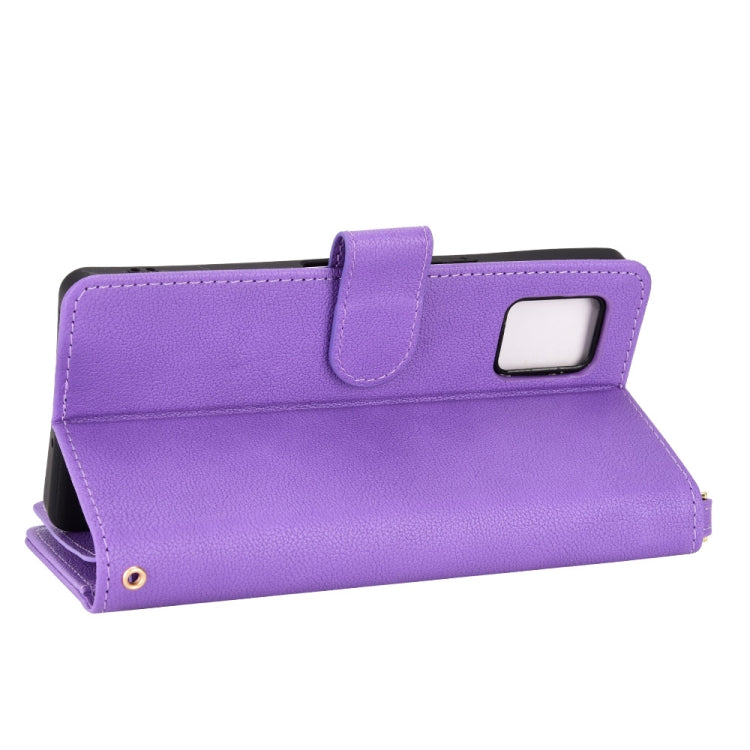 For Sharp Aquos Zero6 / Aquos Air Litchi Texture Zipper Leather Phone Case
