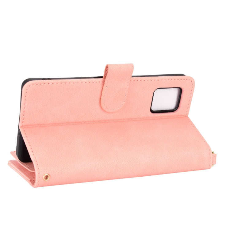 For Sharp Aquos Zero6 / Aquos Air Litchi Texture Zipper Leather Phone Case