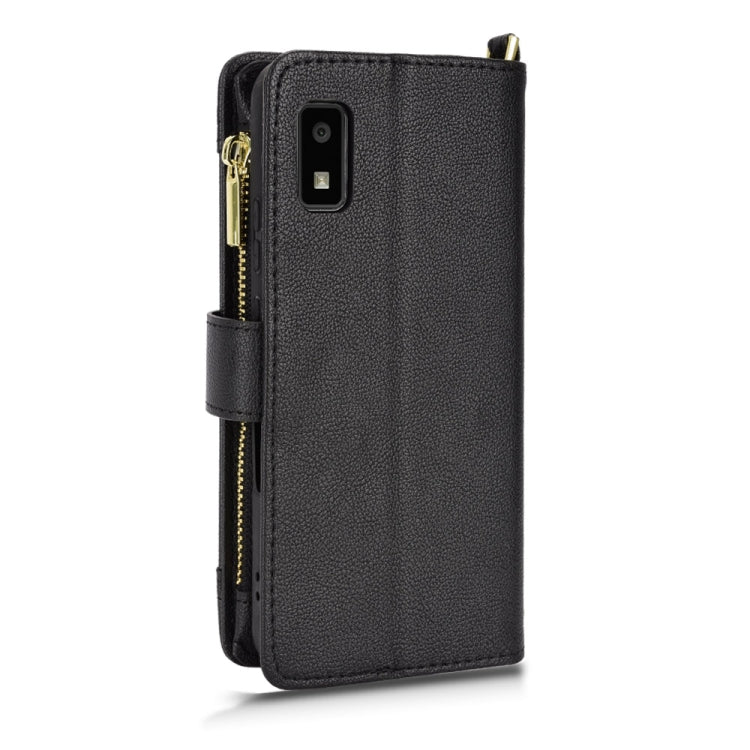 For Sharp Aquos Wish Litchi Texture Zipper Leather Phone Case