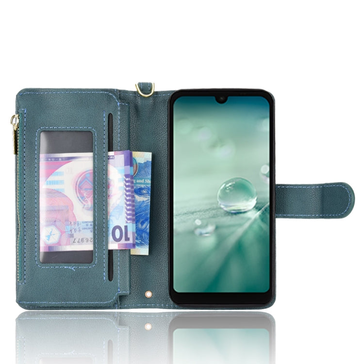 For Sharp Aquos Wish Litchi Texture Zipper Leather Phone Case