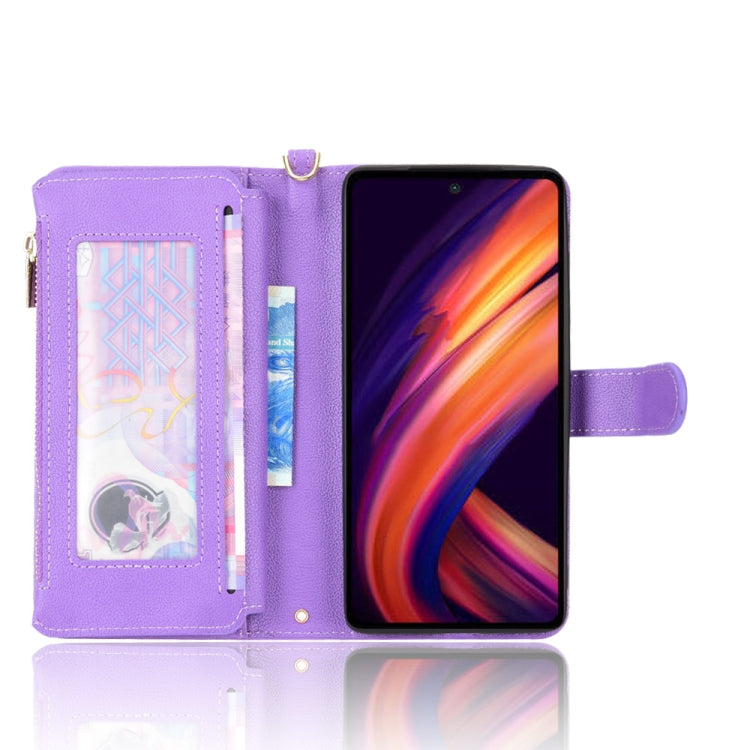For Motorola Edge X30 / Edge 30 Pro /Edge+ 2020 Litchi Texture Zipper Leather Phone Case