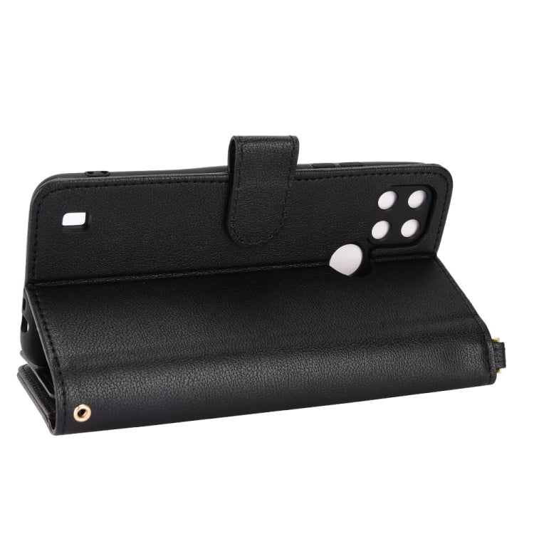 For OPPO Realme C21Y Litchi Texture Zipper Leather Phone Case