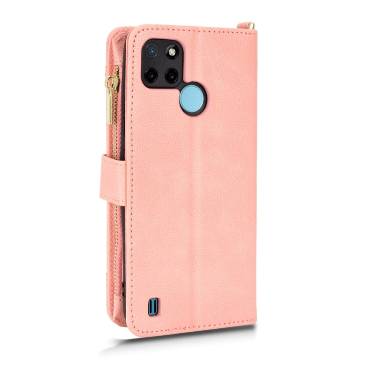 For OPPO Realme C21Y Litchi Texture Zipper Leather Phone Case