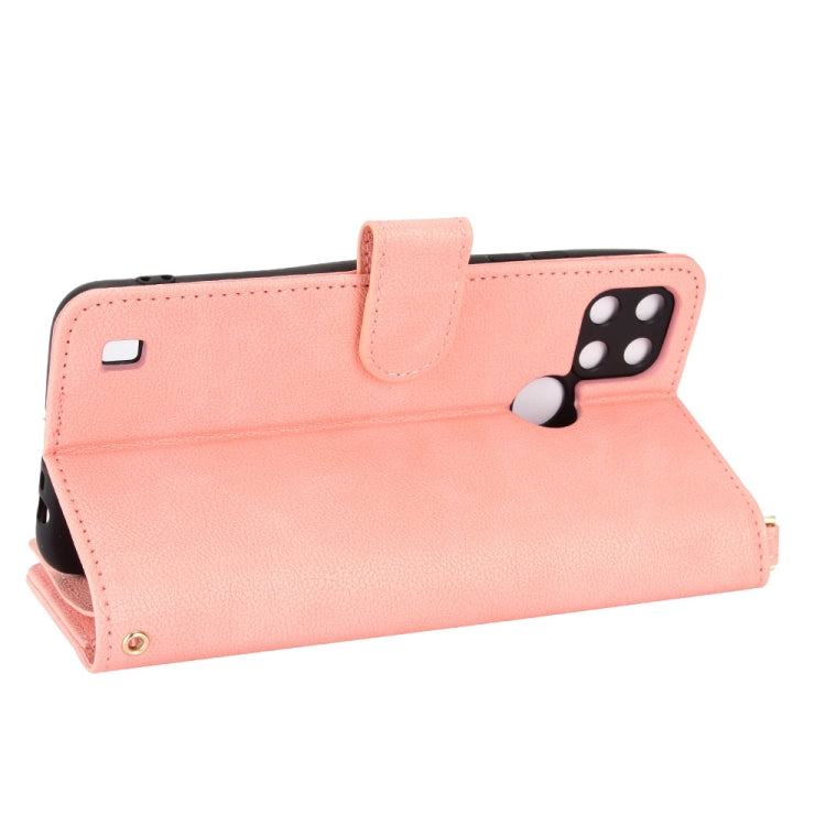 For OPPO Realme C21Y Litchi Texture Zipper Leather Phone Case