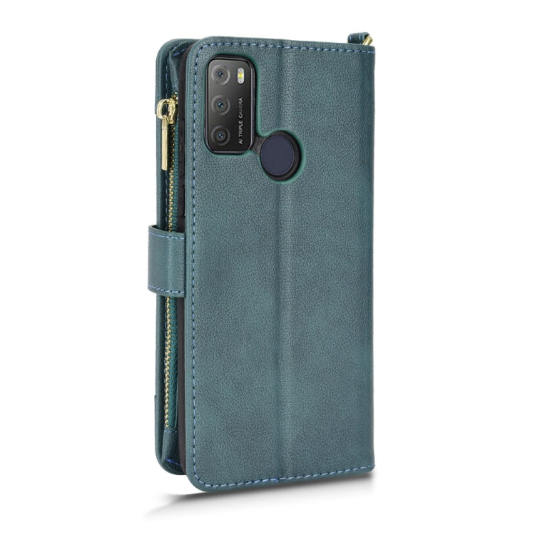For Alcatel 1S 2021 / 3L 2021 Litchi Texture Zipper Leather Phone Case