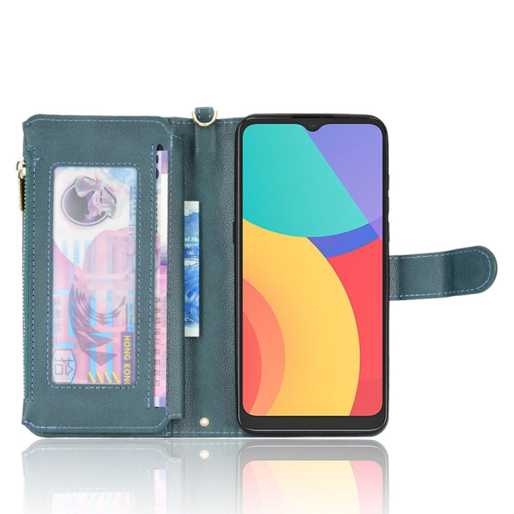For Alcatel 1S 2021 / 3L 2021 Litchi Texture Zipper Leather Phone Case