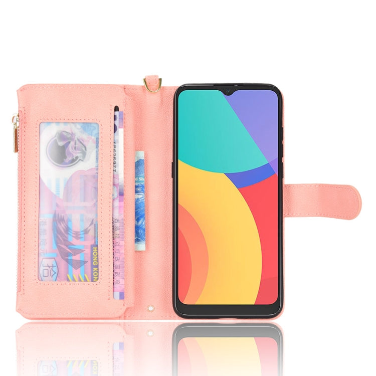 For Alcatel 1S 2021 / 3L 2021 Litchi Texture Zipper Leather Phone Case