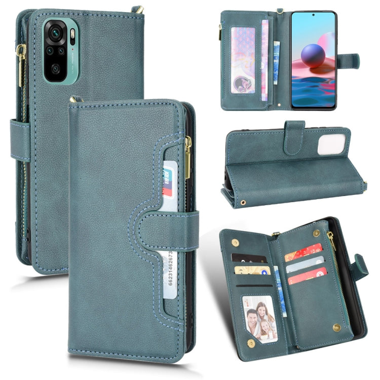 For Xiaomi Redmi Note 10 4G / Note 10S Litchi Texture Zipper Leather Phone Case