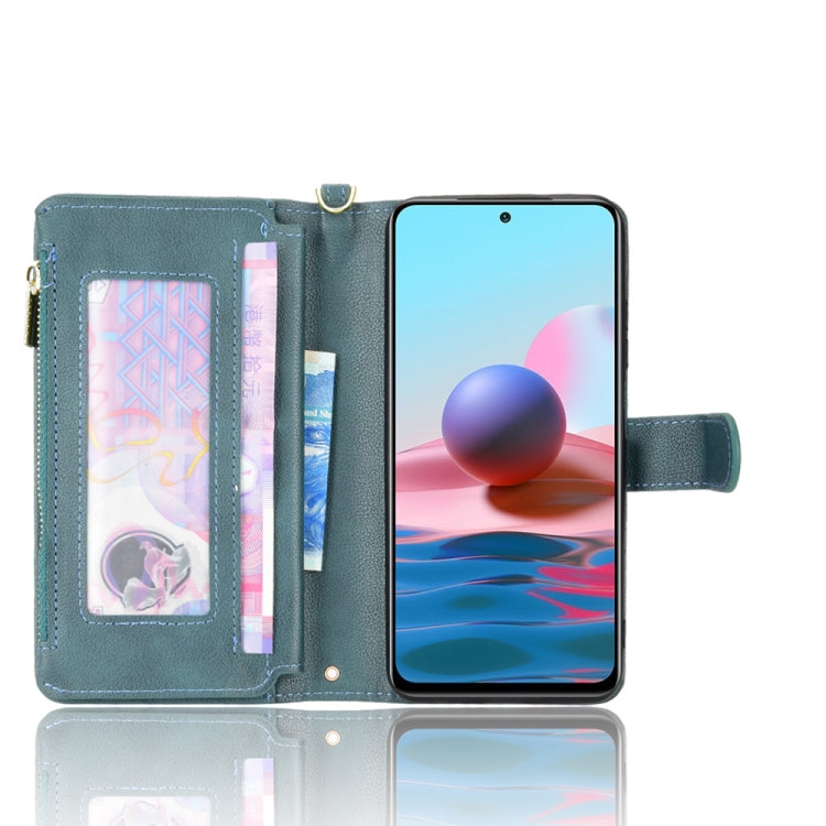 For Xiaomi Redmi Note 10 4G / Note 10S Litchi Texture Zipper Leather Phone Case