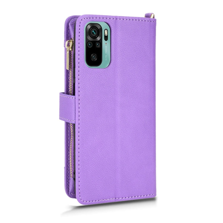 For Xiaomi Redmi Note 10 4G / Note 10S Litchi Texture Zipper Leather Phone Case