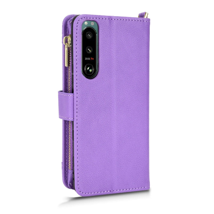 For Sony Xperia 5 III Litchi Texture Zipper Leather Phone Case