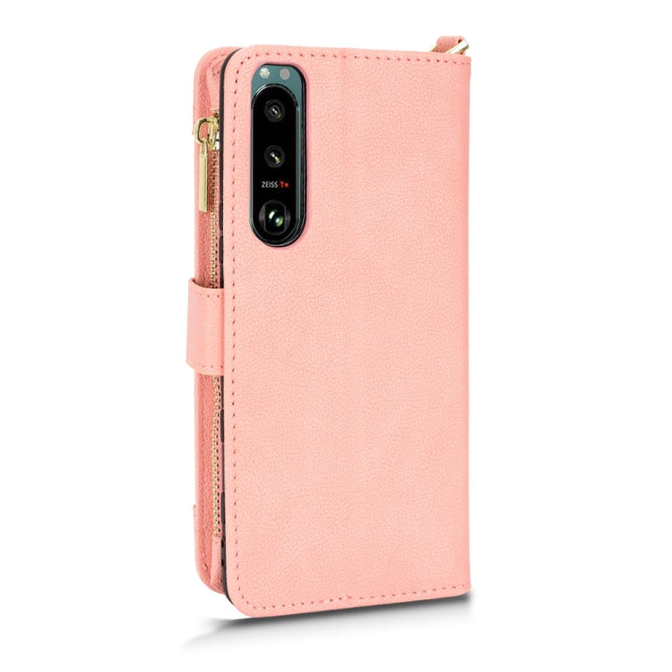 For Sony Xperia 5 III Litchi Texture Zipper Leather Phone Case