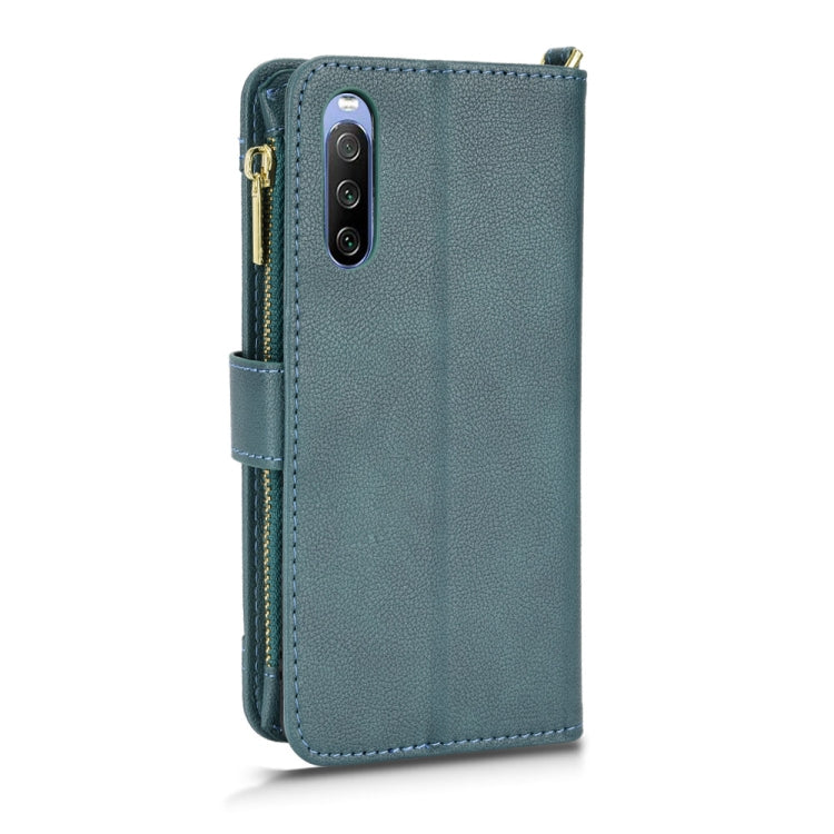 For Sony Xperia 10 III Litchi Texture Zipper Leather Phone Case