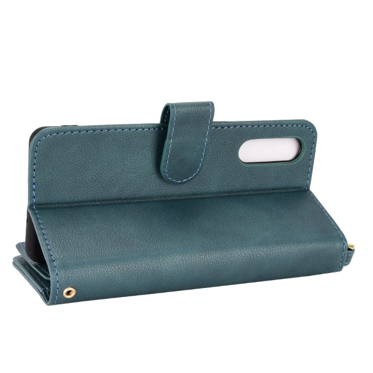 For Sony Xperia 10 III Litchi Texture Zipper Leather Phone Case