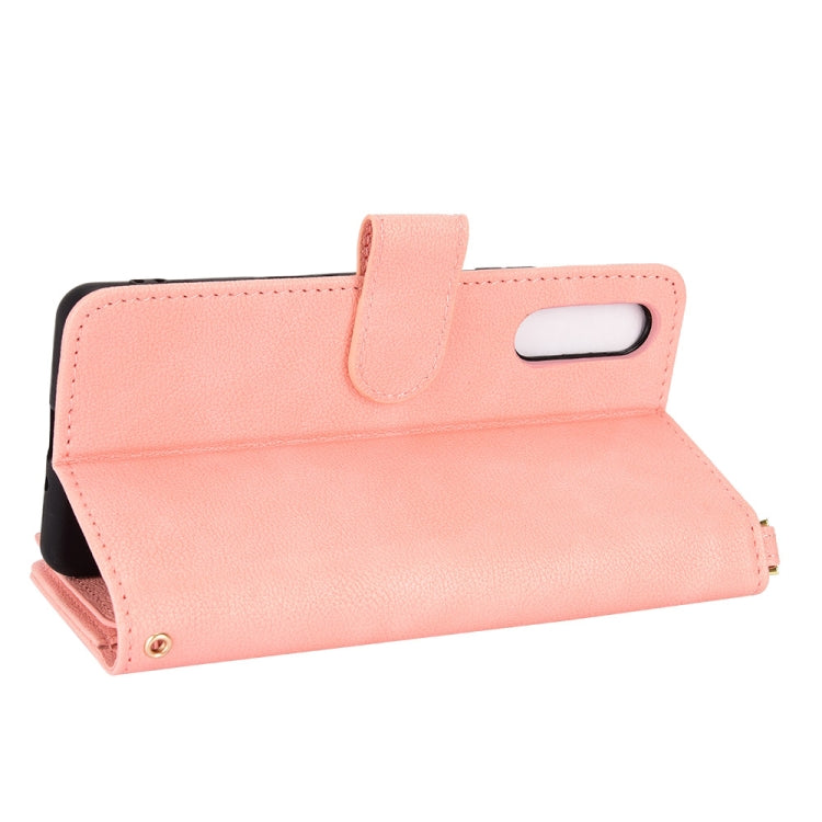 For Sony Xperia 10 III Litchi Texture Zipper Leather Phone Case