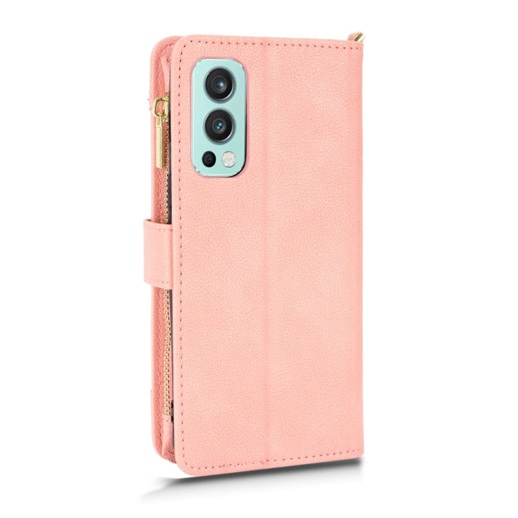 For OnePlus Nord 2 5G Litchi Texture Zipper Leather Phone Case